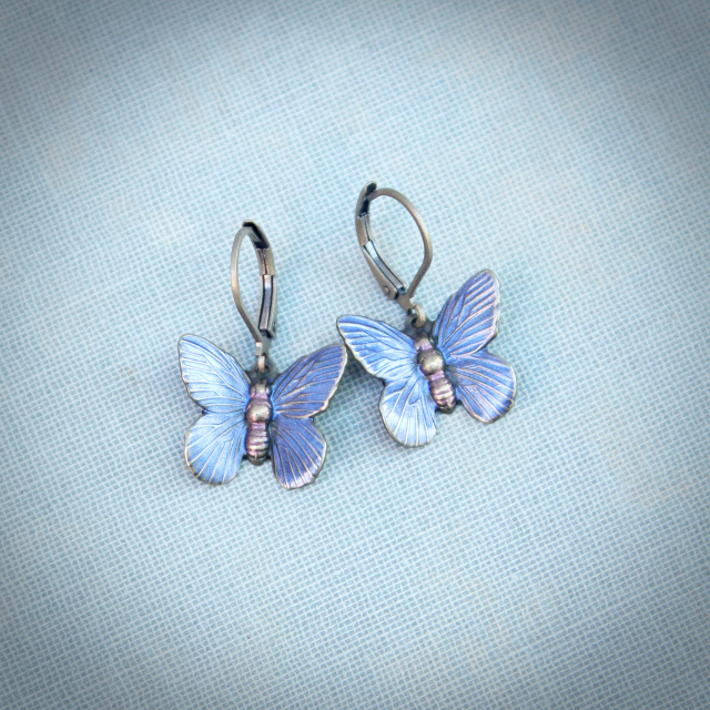 Enamel Butterfly Studs – KAJ Fine Jewellery